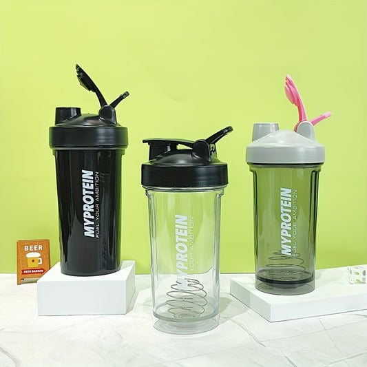 Vaso mezclador de proteínas portátil de 500 ml: botella deportiva a prueba de fugas y sin BPA para hombres y mujeres, ideal para gimnasios, actividades al aire libre y entusiastas del fitness.