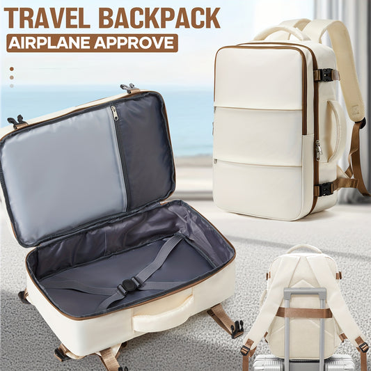Ryanair Cabin-Size Travel Backpack 40x25x20m - Lightweight Durable Nylon Airplane Carry-On Bag with Seatbelt, Laptop Compartment & Multiple Pockets for Men Women, Black, Travel Backpack, Underseat Storage, Unisex Backpack, Ea